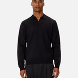 Industrie The Wynslow Polo Knit in Black