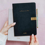 Inspired Stories 'Create Your Own Story' Lined Notebook in Light Stone