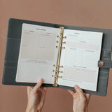 Inspired Undated Lifestyle Weekly Ring Binder Planner Set in Beige