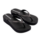 Ipanema Mesh Wedge Links Sandals Black