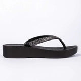 Ipanema Mesh Wedge Links Sandals Black