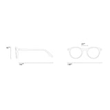 Izipizi #D Reading Glasses In Navy Blue