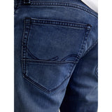 Jack & Jones 424 JJMIKE JJFOX Tapered Fit Denim Jeans In Blue