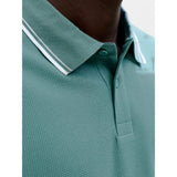 Jack & Jones Austin Polo Shirt In Mineral Blue