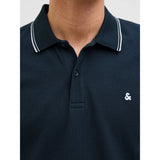 Jack & Jones Austin Polo Shirt in Sky Captain