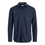 Jack & Jones Classic Comfort Fit Shirt In Navy Blazer