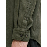 Jack & Jones Classic Comfort Fit Shirt In Rosin Green