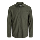 Jack & Jones Classic Comfort Fit Shirt In Rosin Green