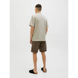 Jack & Jones Eaustin Zip Polo In Moonbeam