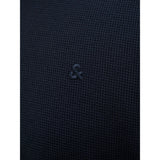 Jack & Jones Eaustin Zip Polo In Navy Blazer