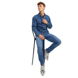 Jack & Jones Glenn Original Slim Fit Jeans In Blue Denim