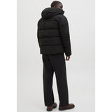 Jack & Jones Global Puffer Jacket In Black