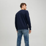 Jack & Jones Jortoon Sweat Crew Neck Xmas in Navy