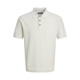 Jack & Jones Knitted Regular Fit Polo Cloud Dancer
