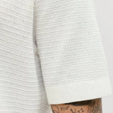 Jack & Jones Knitted Regular Fit Polo Cloud Dancer
