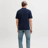 Jack & Jones Knitted Regular Polo Shirt Sky Captain