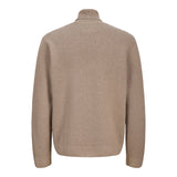 Jack & Jones Knitted Roll Neck Pullover In Beige