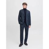 Jack & Jones Knitted Roll Neck Pullover In Naval Academy