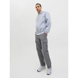 Jack & Jones Loose Fit Cargo Trouser in Dark Grey
