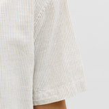 Jack & Jones Loose Fit Resort Shirt In Grey/Crockery