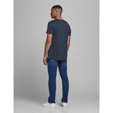 Jack & Jones Organic Basic O-neck T-shirt In Navy Blazer
