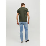 Jack & Jones Organic Basic O-neck T-shirt In Olive Night