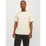 Jack & Jones Organic Plain T-shirt In Moonbeam
