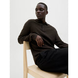 Jack & Jones Plain Knitted Polo In Delicioso