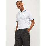 Jack & Jones Plain Polo Slim Fit Shirt White
