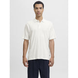 Jack & Jones Polo Shirt In Cloud Dancer