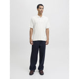 Jack & Jones Polo Shirt In Cloud Dancer