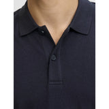 Jack & Jones Polo Shirt In Night Sky