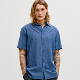 Jack & Jones Regular Fit Shirt In Navy Blazer/Blue