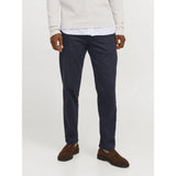 Jack & Jones Relaxed Fit Chino Trousers In Dark Navy