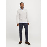 Jack & Jones Relaxed Fit Chino Trousers In Dark Navy