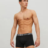 Jack & Jones Three Pack Trunks Black