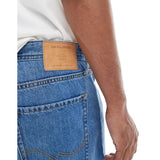 Jack & Jones Tony Loose Fit Denim Shorts In Mid Blue