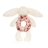 Jellycat Blossom Cream Bunny 'Berry' Ring Rattle