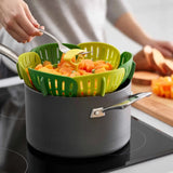 Joseph Joseph Bloom™ Green Folding Steamer Basket
