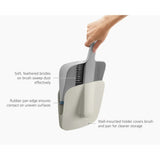 Joseph Joseph CleanTech™ Wall-Mounted Dustpan & Brush Set In Stone