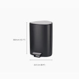 Joseph Joseph EasyStore™Bathroom Pedal Bin In Matt Black, 5L
