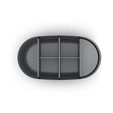 Joseph Joseph EasyStore Luxe Toothbrush Large Caddy In Stainless-steel