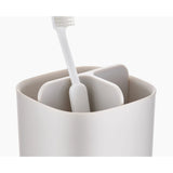 Joseph Joseph EasyStore Matt Toothbrush Holder In Ecru