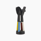 Joseph Joseph Elevate™ Slim 4-piece Multicolour Utensil Set with Storage Stand