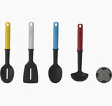 Joseph Joseph Elevate™ Slim 4-piece Multicolour Utensil Set with Storage Stand