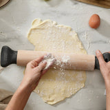 Joseph Joseph Grip-Pin Ergonomic Rolling Pin - Grey