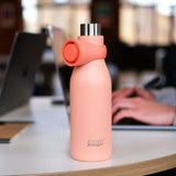 Joseph Joseph Loop 500ml Stainless-steel Vacuum Insulated Water Bottle Coral