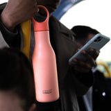 Joseph Joseph Loop 500ml Stainless-steel Vacuum Insulated Water Bottle Coral
