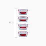 Joseph Joseph Nest™ Lock 4-Piece Red 1.1L Food Container Set In Red