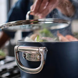 Joseph Joseph Space Folding Handle Ceramic Non-stick 25cm Blue Stock Pot & Lid